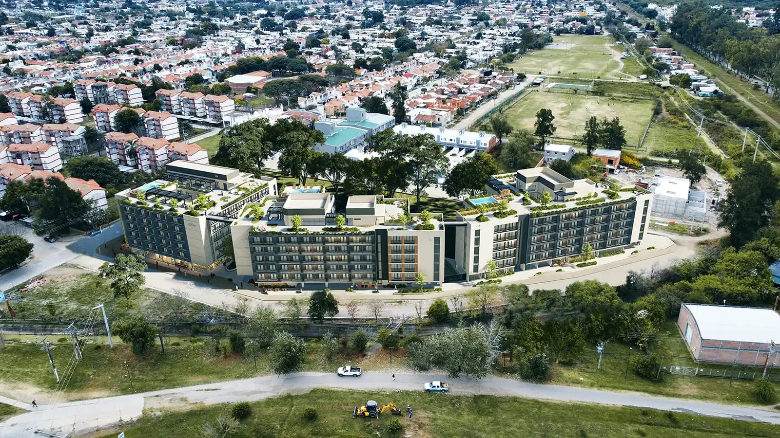 Vista aérea IES Campus