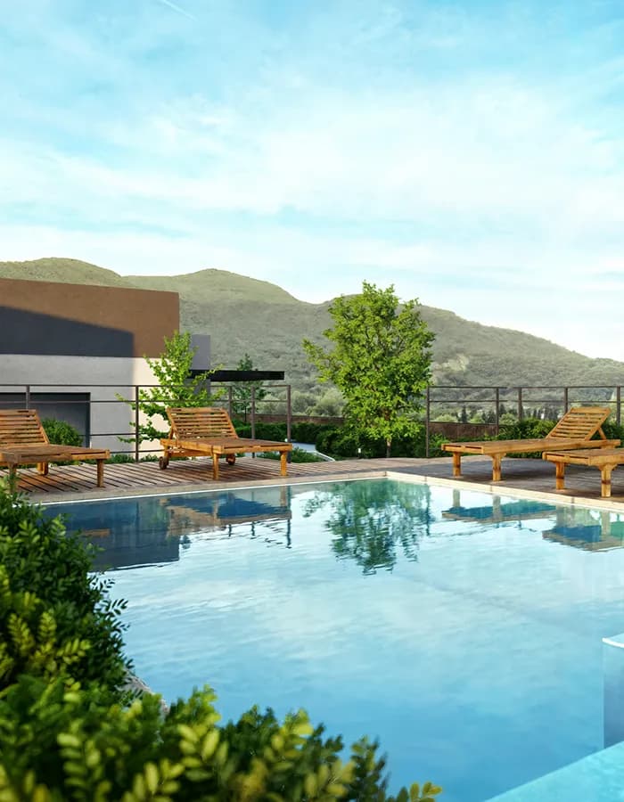 Piscina Climatizada con Solarium